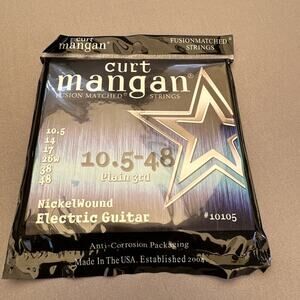 Curt Mangan 10105 Nickelwound Electric Guitar Strings; gauges 10.5-48